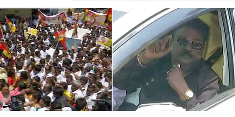 சூரப்பாவிற்கு எதிராக களமிறங்கிய விஜயகாந்த்: தேமுதிக- போலீஸ் இடையே தள்ளுமுள்ளு