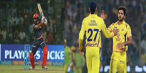 டெல்லியை எளிதில் வீழ்த்துமா சென்னை - 164 ரன் இலக்கு