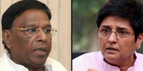 கிரண்பேடி விருந்து அழைப்பை புறக்கணித்த நாராயணசாமி