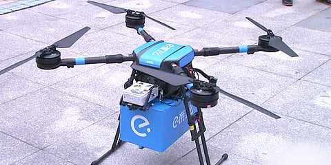 ஆளில்லா விமானம் மூலம் உணவுப் பொருட்கள் 'டெலிவரி'