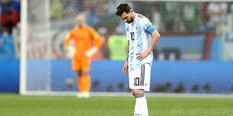 அர்ஜென்டினா தோல்வி ! சிக்கலில் மெஸ்ஸி