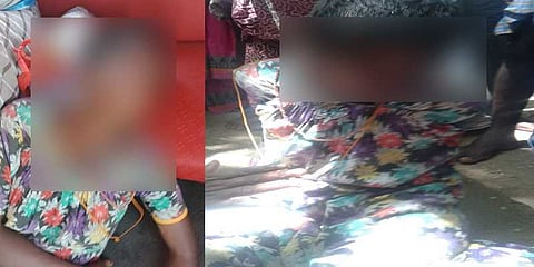 குழந்தைக் கடத்துவதாக பெண்ணை கட்டி வைத்து அடித்த பொதுமக்கள் 