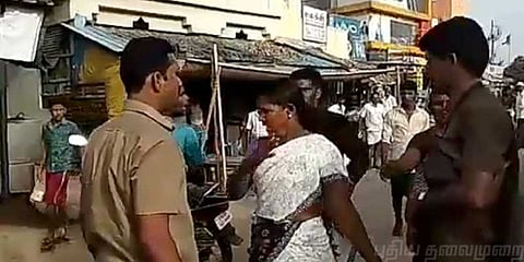 ஹார்ன் அடித்ததால் ஆத்திரம் : பேருந்து ஓட்டுநர், நடத்துநர் மீது தாக்குதல்