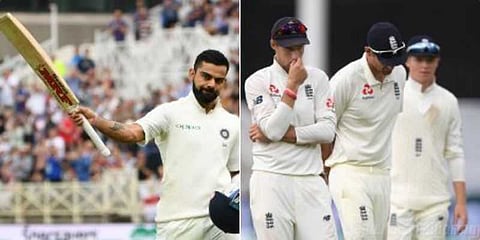 இந்தியா டிக்ளர் - இங்கிலாந்து 521 ரன்கள் இலக்கு