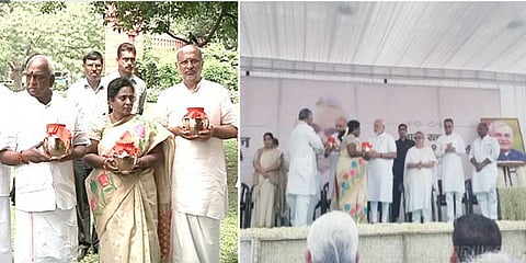 தமிழிசை, பொன்.ராதாகிருஷ்ணனிடம் ஒப்படைக்கப்பட்ட வாஜ்பாய் அஸ்தி