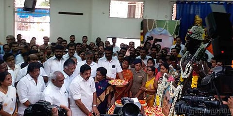 வாஜ்பாய் அஸ்திக்கு முதலமைச்சர் எடப்பாடி மரியாதை