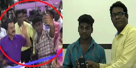 வைரலான இளைஞருக்கு செல்போன் வழங்கிய சிவகுமார்