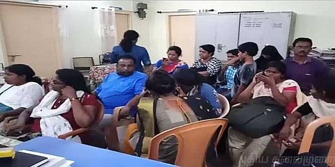 தருமபுரி மாணவி குடும்பத்திற்கு ஆறுதல் கூற சென்ற 17 பேர் கைது