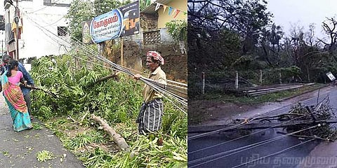கஜா புயல் :  திருவாரூரில் 90% மின் விநியோகம் 