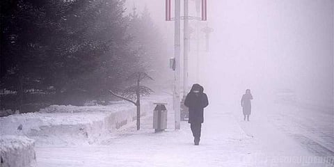 பனி சொர்க்கம் போல் காட்சியளிக்கும் மோஹி நகரம் 