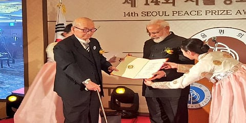 பிரதமர் மோடிக்கு சியோ‌ல் அமைதி விருது