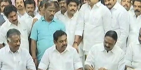 புதிய நீதிக்கட்சிக்கு ஒரு தொகுதி - இரட்டை இலையில் போட்டி 