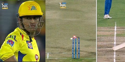 தடுமாறும் சென்னை அணி : தோனி ரன் அவுட்டால் மனமுடைந்த ரசிகர்கள்