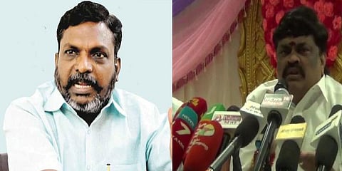 “ராஜேந்திர பாலாஜியை கைது செய்ய வேண்டும்” - திருமாவளவன் 