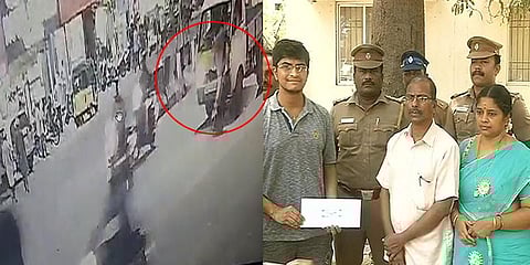 சாலையில் தவறவிட்ட நகைகள் திருட்டு - சிசிடிவி மூலம் சிக்கிய குற்றவாளிகள்