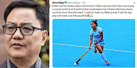 தந்தை இறப்பிலும் தாய்நாட்டுக்காக விளையாடிய ஹாக்கி வீராங்கனை 