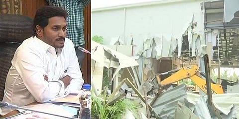 சந்திரபாபு நாயுடுவுக்கு மறுப்பு தெரிவித்த ஜெகன்! ‘பிரஜா வேதிகா’ கட்டடம் இடிப்பு