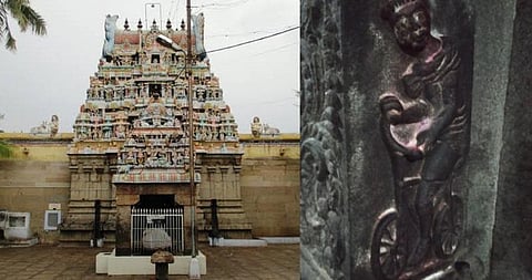 ஆயிரம் ஆண்டுகளுக்கு முன்பு தமிழன் சைக்கிள் ஓட்டினானா? - திருச்சி கோயில் சிற்பத்தில் ஆச்சர்யம்