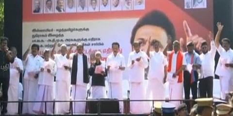 “விளம்பரத்திற்கு துணை நின்ற அதிமுக, பாதுகாப்பு தந்த காவல்துறைக்கு நன்றி” - ஸ்டாலின்