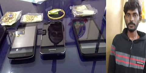 கத்தியை காட்டி மிரட்டி செயின் பறிப்பில் ஈடுபட்ட கொள்ளையன் கைது