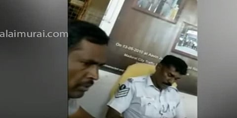 குடித்துவிட்டு வாகனம் ஓட்டியவரிடம் கூடுதல் தொகை கேட்ட காவலர் - வீடியோ