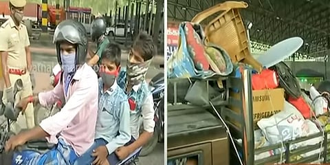 நாளை முதல் முழு முடக்கம்: குடும்பம் குடும்பமாக சென்னையை விட்டு வெளியேறும் மக்கள்