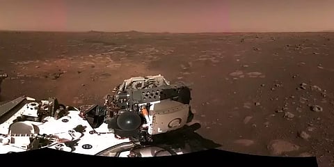செவ்வாய் கிரகத்தில் ரோவர் தரையிறங்கிய காட்சியை வெளியிட்ட நாசா!