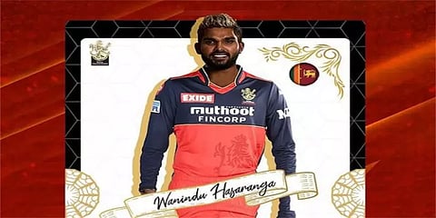 ராயல் சேலஞ்சர்ஸ் பெங்களூரு அணியில் இணைந்தார் இலங்கையின் வனிந்து ஹசரங்கா