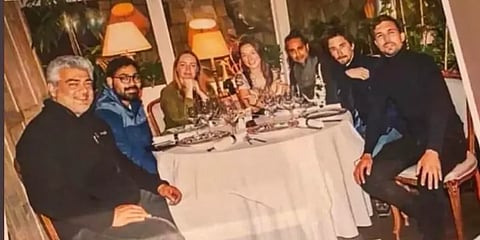 ரஷ்ய படக்குழுவினருடன் அஜித்: ட்விட்டரை தெறிக்கவிடும் ’வலிமை’ வைரல் புகைப்படங்கள்