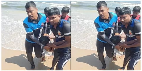 அலையில் சிக்கிய 2 பள்ளி மாணவர்கள் - மெரினா கடலில் குளித்த போது நேர்ந்த பரிதாபம்!