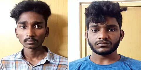 கத்தியைக் காட்டி மிரட்டி வழிப்பறி - இரு இளைஞர்கள் கைது