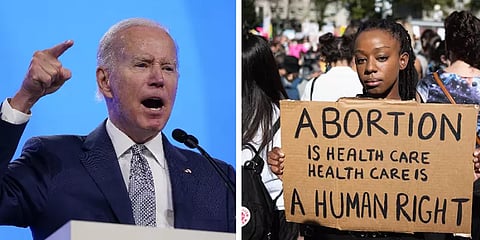 `150 ஆண்டுகள் பின்னோக்கி சென்றுவிட்டோம்’- கருக்கலைப்பு சட்டம் ரத்து பற்றி பைடன் வருத்தம்