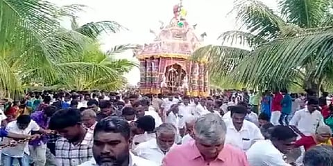 புதுக்கோட்டை: விமர்சையாக நடைபெற்ற கீரமங்கலம் முத்துமாரியம்மன் கோயில் தேரோட்டம்