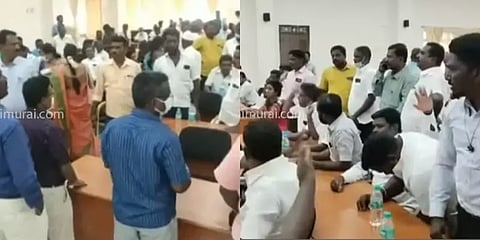 “வேண்டாம், வேண்டாம்.. விமான நிலையம் வேண்டாம்!”.. கருத்து கேட்பு கூட்டத்தில் ஒலித்த கோஷம்!