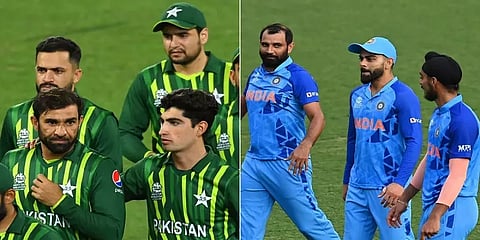 #INDvPAK இருபுறமும் டஃப் கொடுக்கும் வீரர்கள்! அனல்பறக்க போகிறதா - மழை குறுக்கிட போகிறதா?!