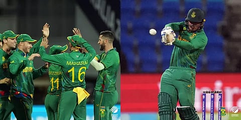 டி20 உலகக்கோப்பை: குயின்டன் டி காக்-ன் அதிரடி வீண்... தென்னாப்பிரிக்காவுக்கு நேர்ந்த சோகம்