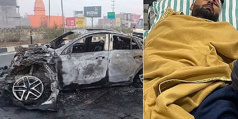 டிவைடரில் மோதிய கார்.... நட்சத்திர கிரிக்கெட் வீரர் ரிஷப் பண்ட் படுகாயம்!