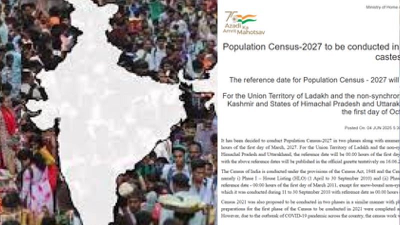 caste wise census to be conducted in two phases