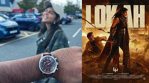 Kalyani Priyadarshan gifts a watch to the cinematographer