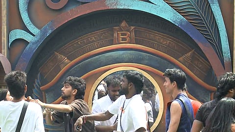 Housemates dancing for the morning song