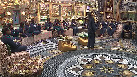 Housemates assembled in living area