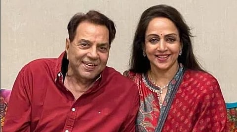 Dharmendra and Hema Malini