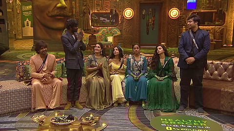 Housemates in living room