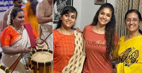 கீர்த்தி சுரேஷின் குடும்பம்