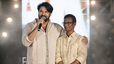 Mammootty with Indrans