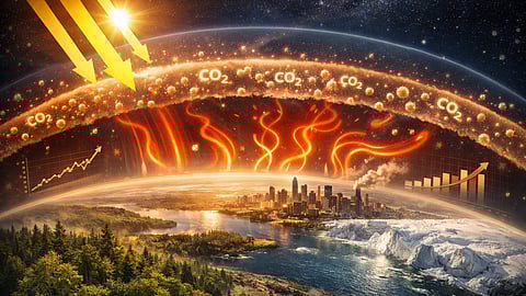 Image depicts of Green House Effect 