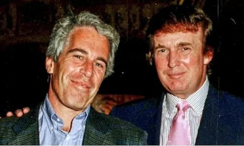 Trump with Epstein 