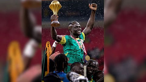sadio mane with african cup