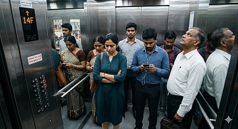 silence in lift