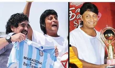 Diego Maradona and Boby Chemmanur